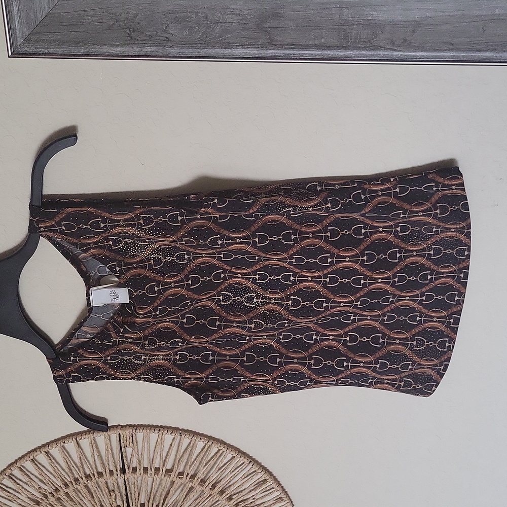 M Black, Brown and Gold blouse